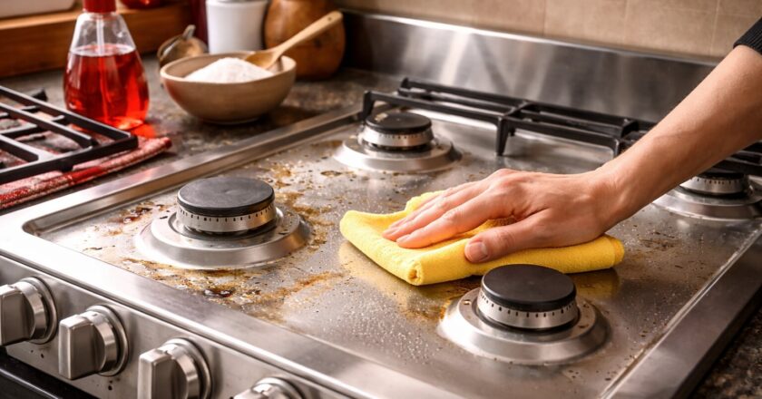 Een rvs gasfornuis schoonmaken: glans behouden zonder strepen of krassen